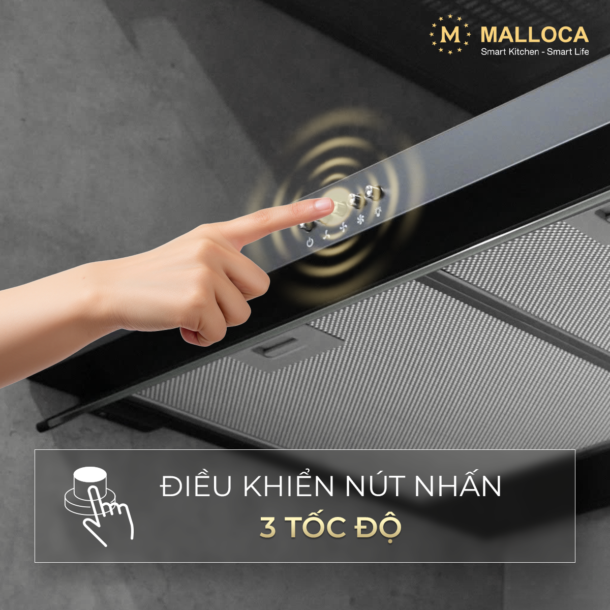 Máy hút mùi Classic 70cm Malloca H700E – ảnh 6