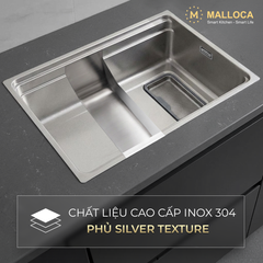 Chậu rửa chén 1 hố Inox 304 Malloca SILVER MS7743SI ảnh 6