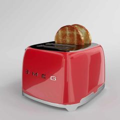 Máy Nướng Bánh Mỳ Smeg TSF03RDEU Red ảnh 5