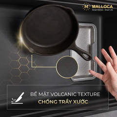 Chậu Rửa Chén 1 hố Inox 304 Malloca VOLCANIC MS7750GR ảnh 2