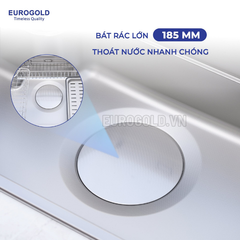 Chậu rửa bát Eurogold EUC88050EB - 800x500x230mm ảnh 4