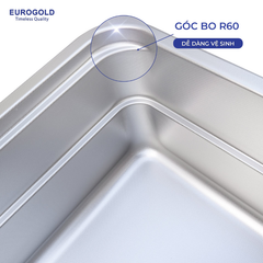 Chậu rửa bát Eurogold EUC88050EB - 800x500x230mm ảnh 3