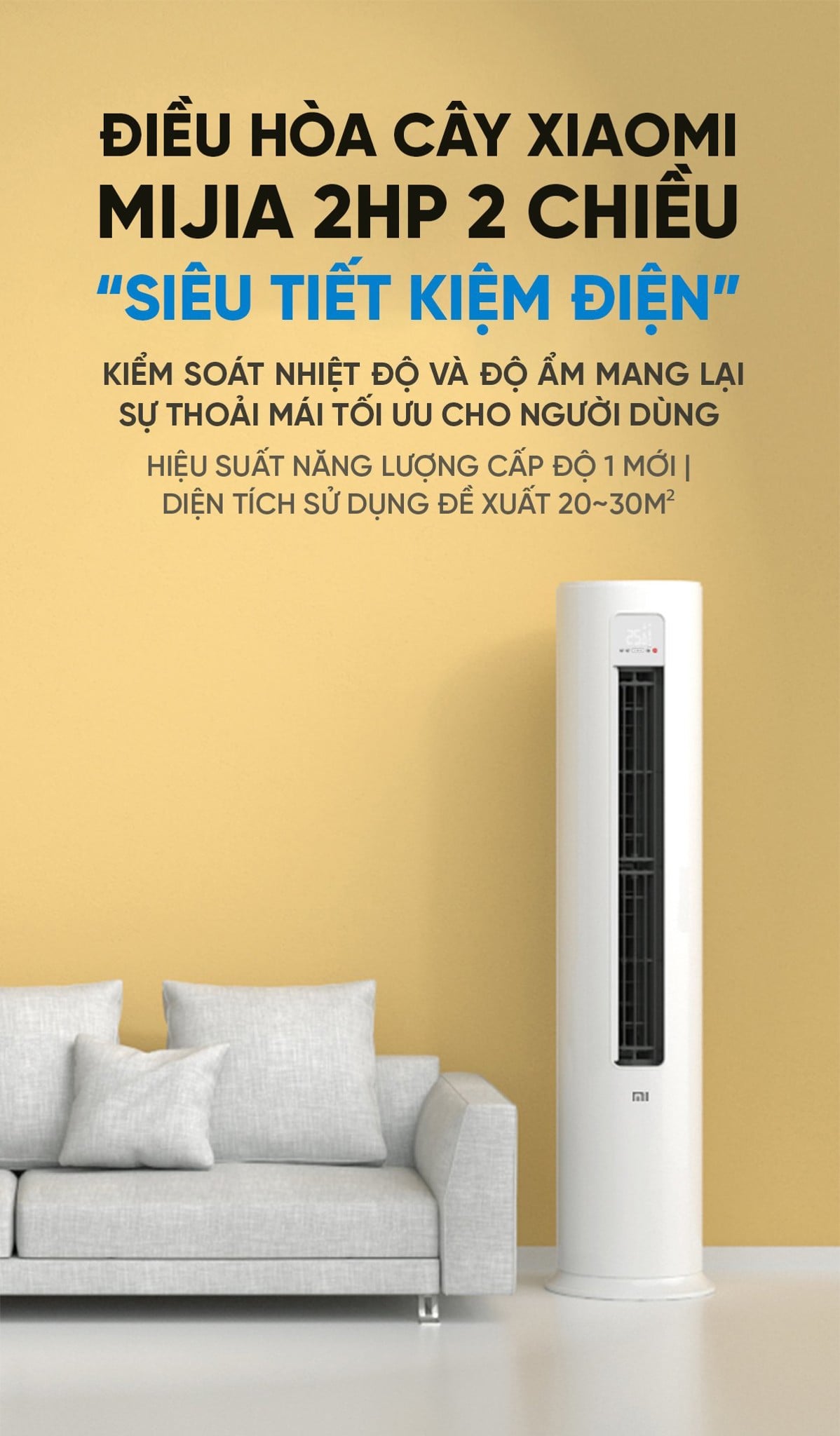 Điều hòa cây Xiaomi Mijia KFR-51LW/N1A1 2HP 2 chiều – ảnh 2
