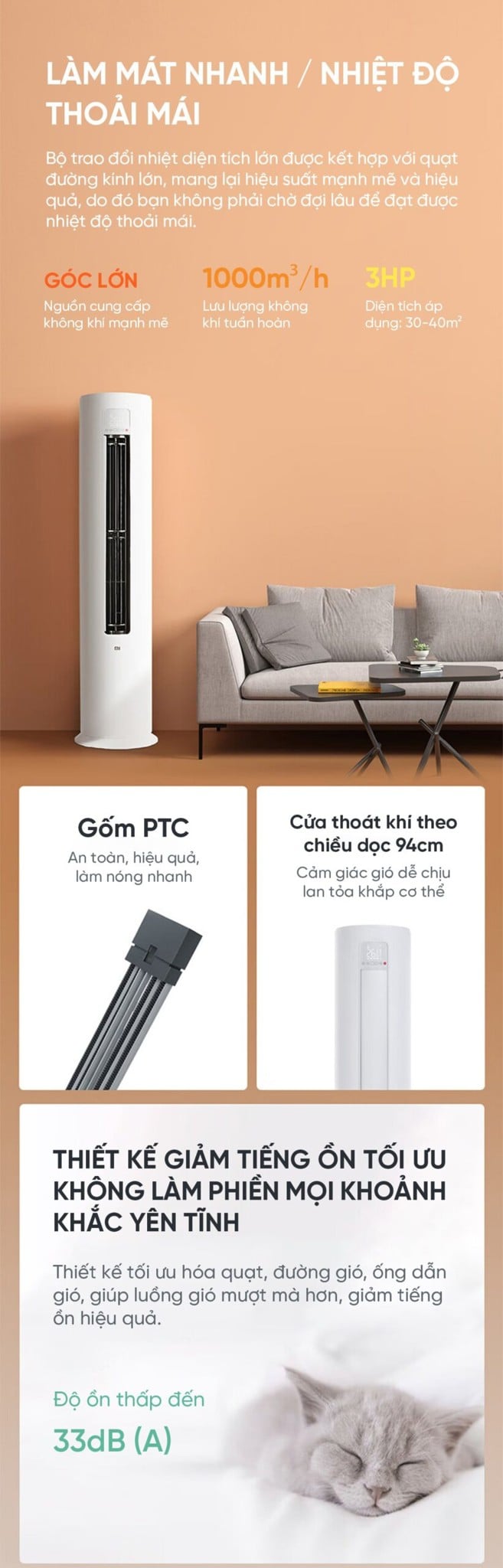Điều hòa cây Xiaomi Mijia KFR-51LW/N1A3 3HP 2 chiều – ảnh 5