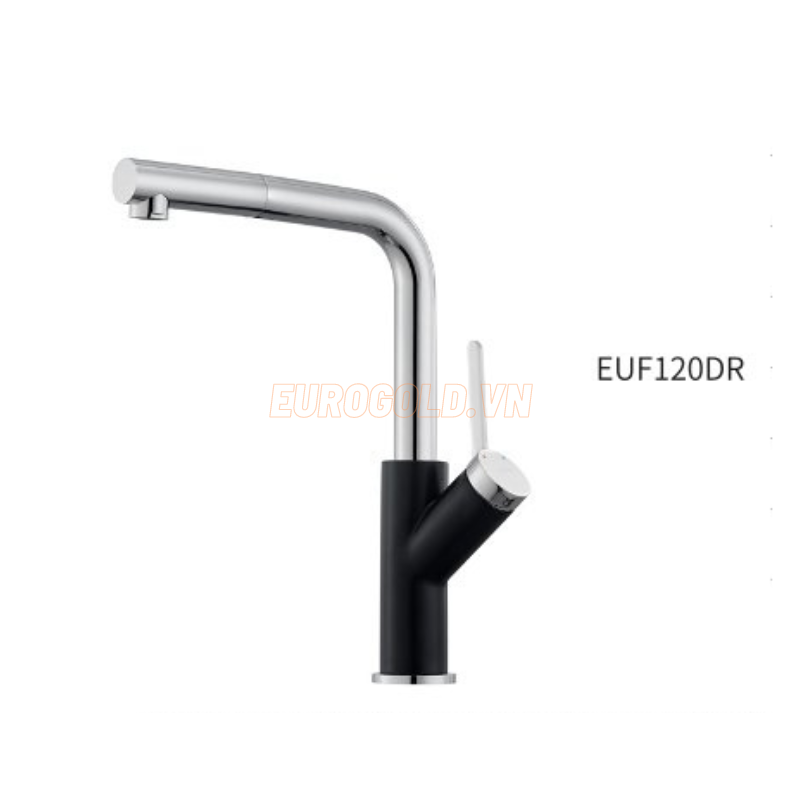 Vòi rửa bát dây rút Eurogold EUF120DR Vòi rửa bát dây rút Eurogold EUF120DR