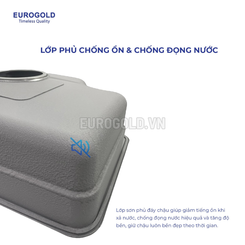 Chậu rửa bát Eurogold EUC88050EB - 800x500x230mm – ảnh 2