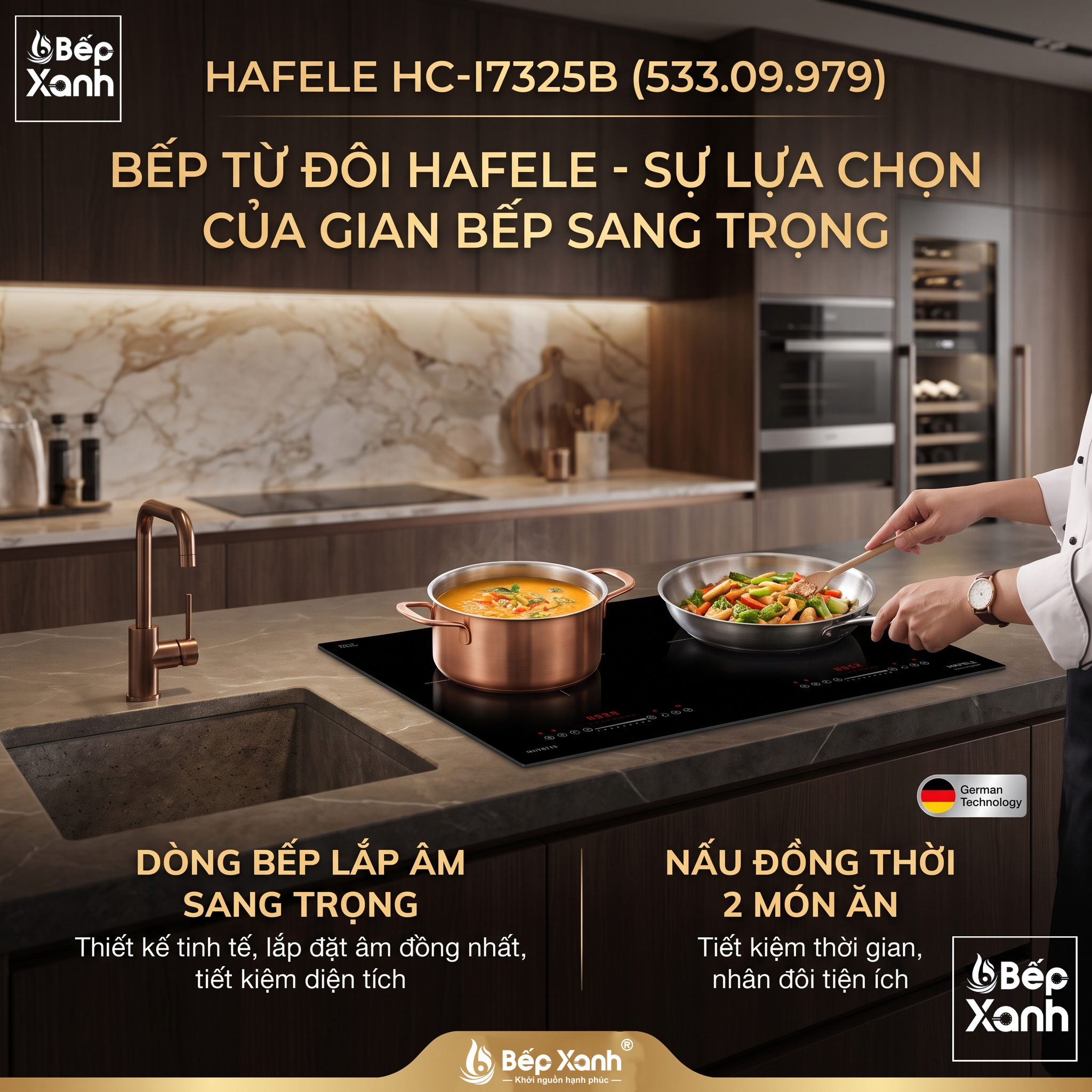 Bếp Từ Đôi Hafele HC-I7325B (533.09.979) Nhập Khẩu Đức - Công Suất Lớn, Nấu Nhanh, Tự Động Tắt An Toàn – ảnh 8
