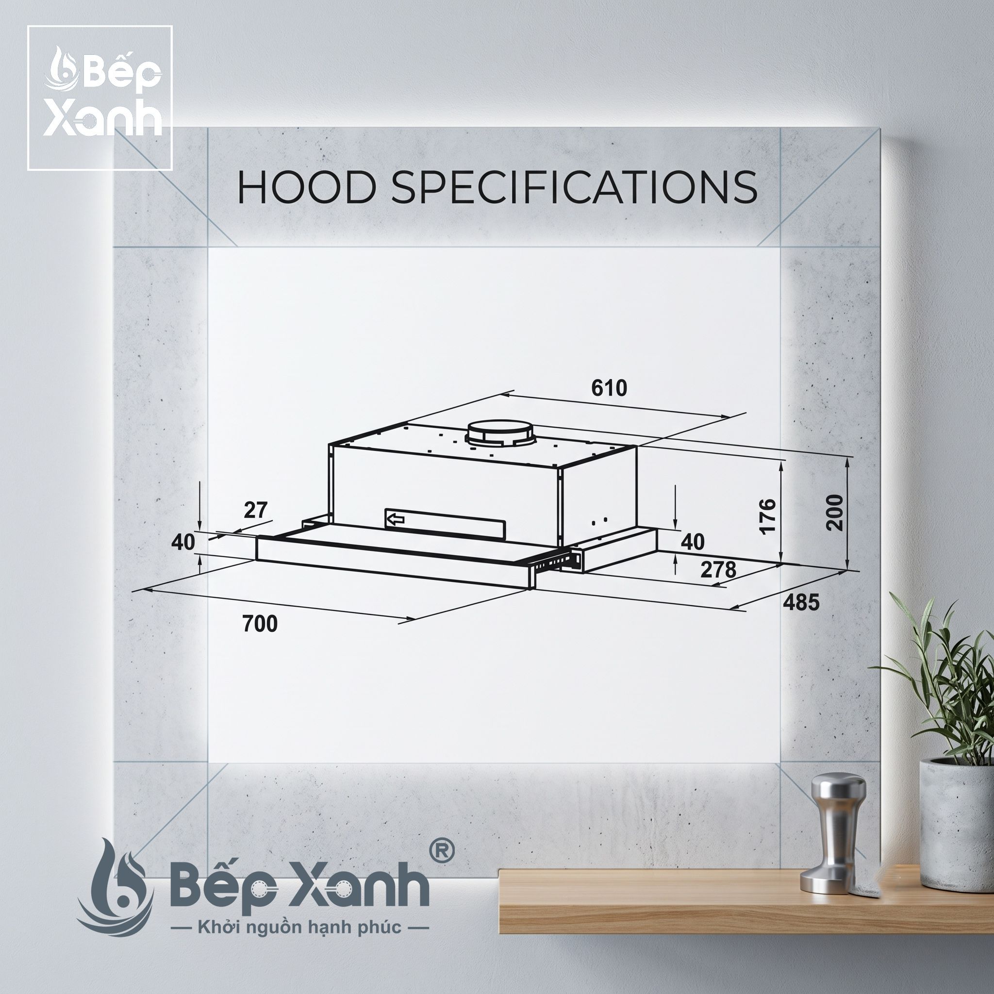  Máy Hút Mùi Âm Tủ 70cm Hafele HH-TT70A 533.86.817 