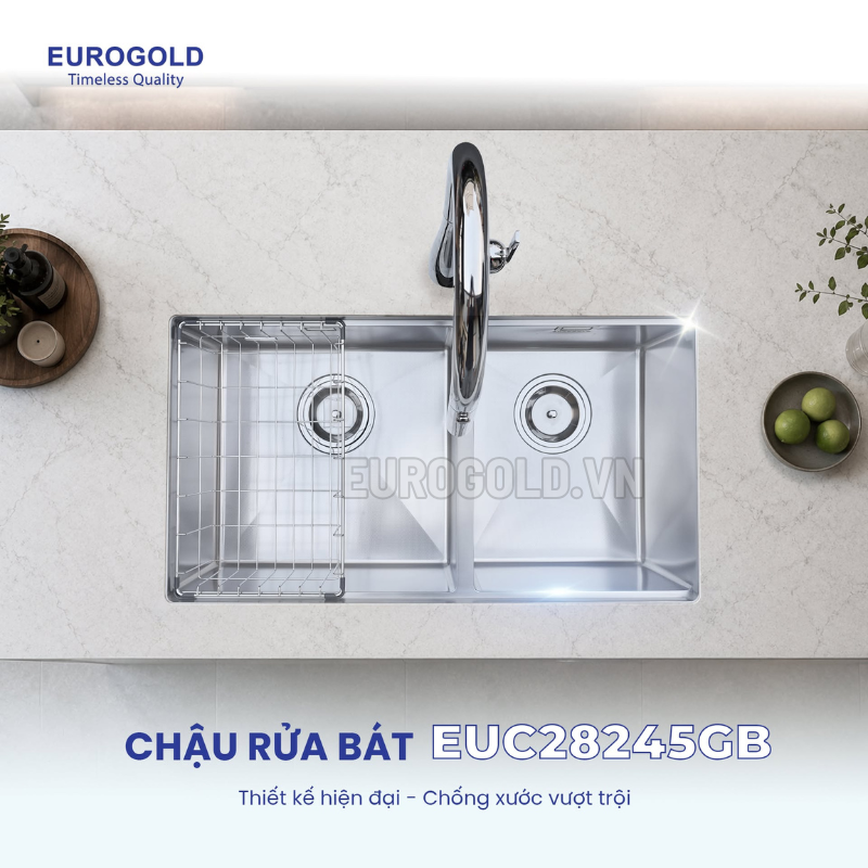 Chậu rửa bát chống xước Eurogold EUC28245LB