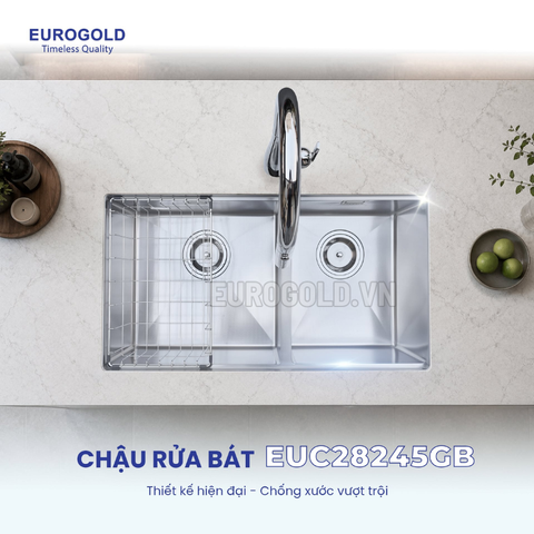 Chậu rửa bát Eurogold EUC28245GB - 820x450x230mm