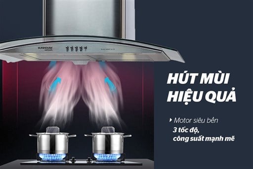 Máy hút mùi kính cong Sunhouse Mama MM6719-70 – ảnh 6