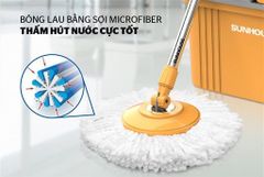 Cây lau nhà xoay 360 độ Sunhouse KS-MO350I ảnh 6