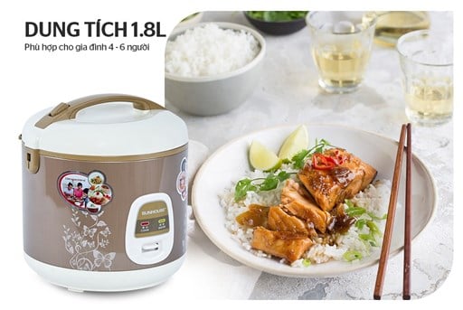 Nồi cơm điện 1.8L Sunhouse SHD8616 – ảnh 6