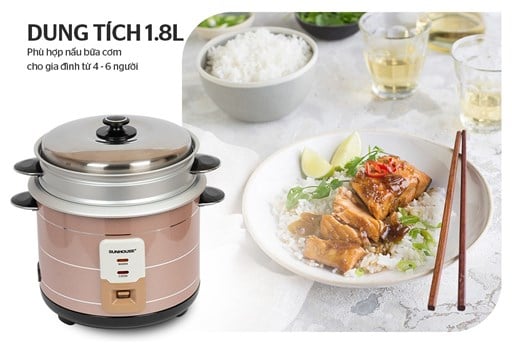 Nồi cơm điện 1.8L Sunhouse SHD8125 – ảnh 6