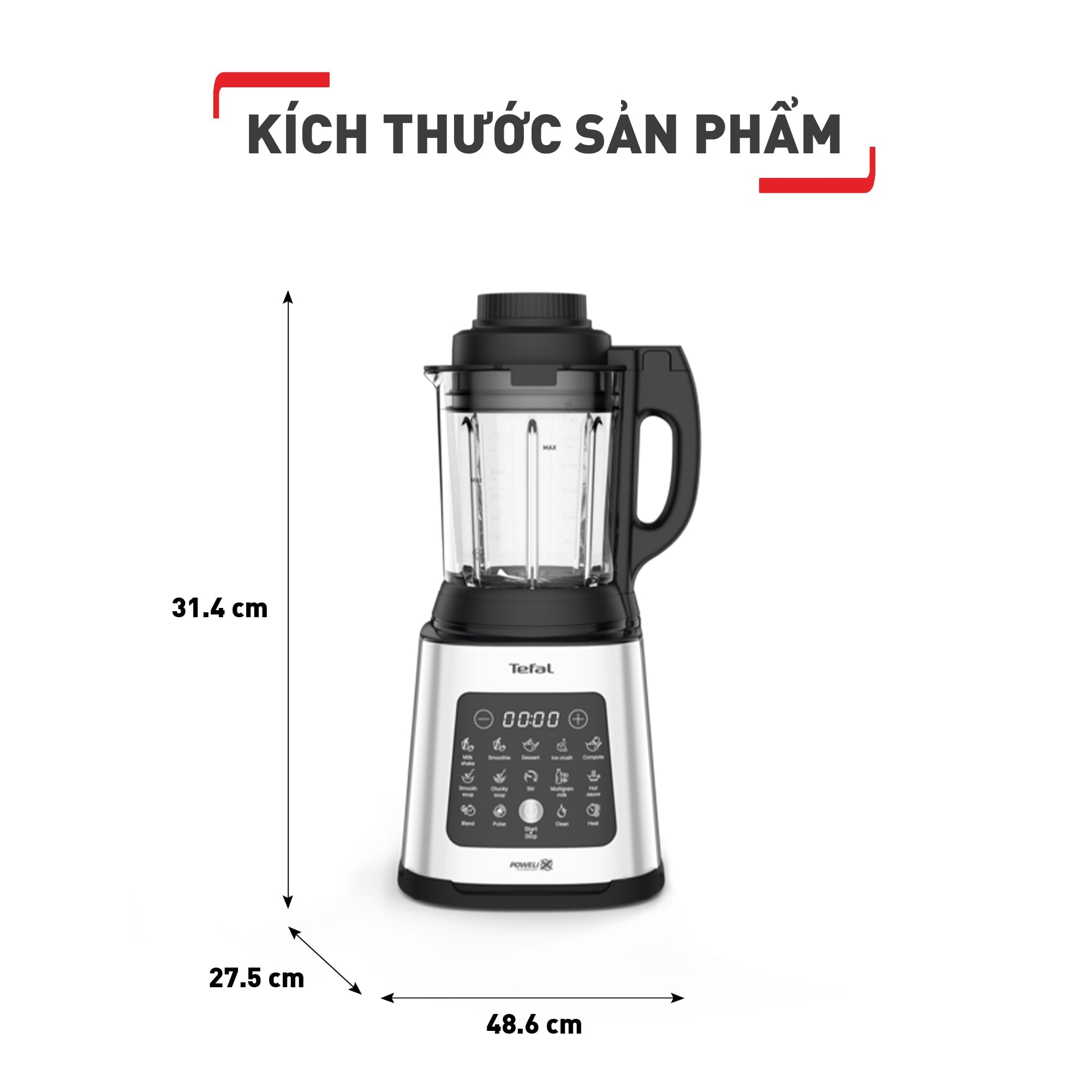 Máy xay sinh tố và làm sữa hạt đa năng Tefal BL83SD66 - 1400W – ảnh 5