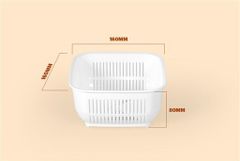Bộ 5 rổ đựng thực phẩm biozone 16CM KB-BA5B01W ảnh 5