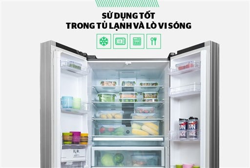 Bộ 3 hộp bảo quản thực phẩm ngăn mát biozone tiện lợi KB-CO3P02 – ảnh 5