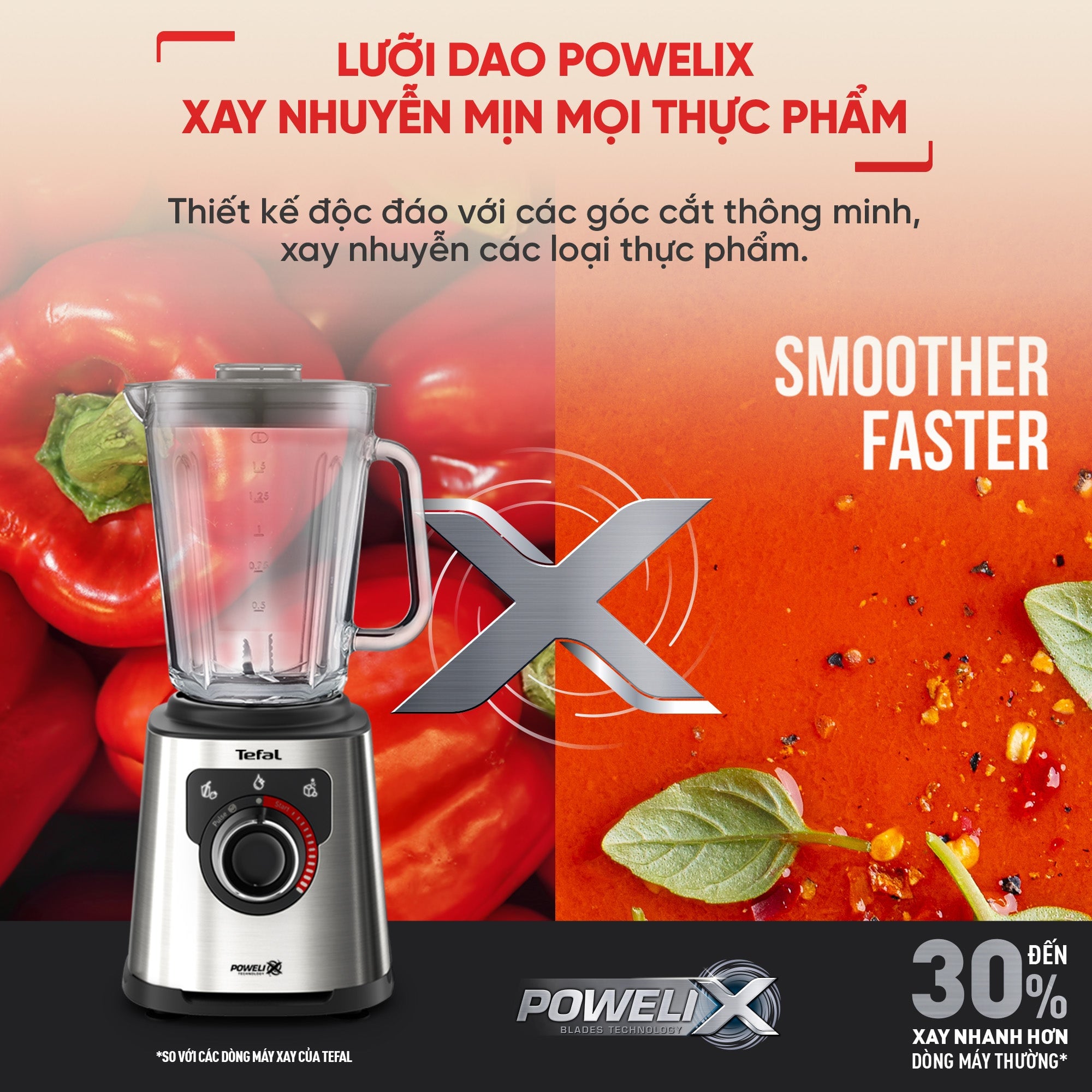 Máy xay sinh tố Tefal PerfectMix BL871D31 - 1200W, cối thủy tinh – ảnh 5