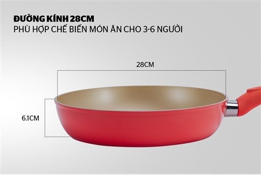 Chảo giả đúc Sunhouse đáy từ SFPA28M – ảnh 5