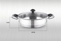 Nồi lẩu inox 1 đáy Sunhouse SHL26 ảnh 6