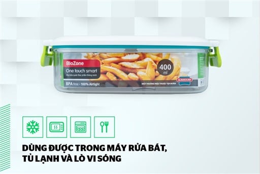 Hộp bảo quản thực phẩm thông minh biozone 400ML KB-SM400S – ảnh 6
