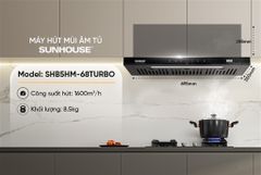 Máy hút mùi âm tủ Sunhouse SHB5HM-68TURBO ảnh 5