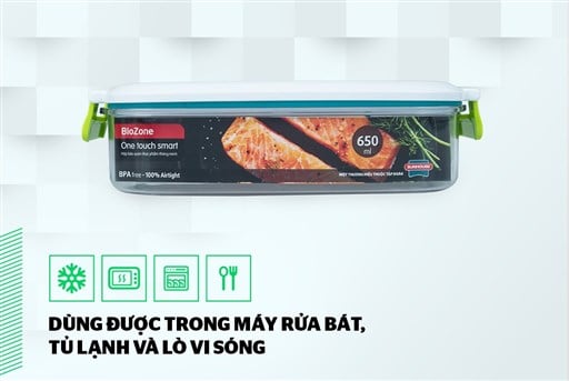 Hộp bảo quản thực phẩm thông minh biozone 650ML KB-SM650S – ảnh 6