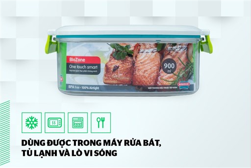 Hộp bảo quản thực phẩm thông minh biozone 900ML KB-SM900S1 – ảnh 6