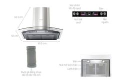 Máy hút mùi kính cong Sunhouse SHB6626 ảnh 3