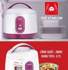 Nồi cơm điện cơ mini Tefal RK224168 - 0.7L ảnh 5