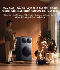 Máy giặt sấy Xiaomi Mijia MJ202 Pro 2026, giặt 14kg, sấy 10kg, ba ảnh 6