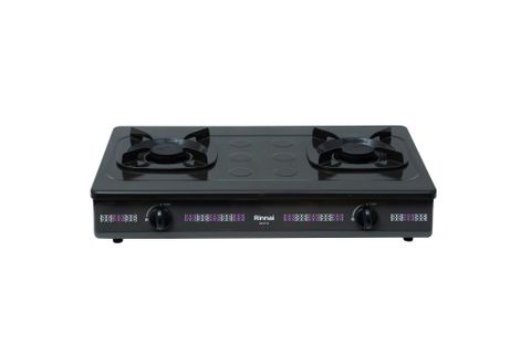 Bếp gas dương Rinnai RV-2715(G) 702mm 2 lò nấu, mặt thép phủ men