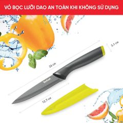 Dao gọt trái cây phủ Titanium Tefal Fresh Kitchen K1220704 - 12cm