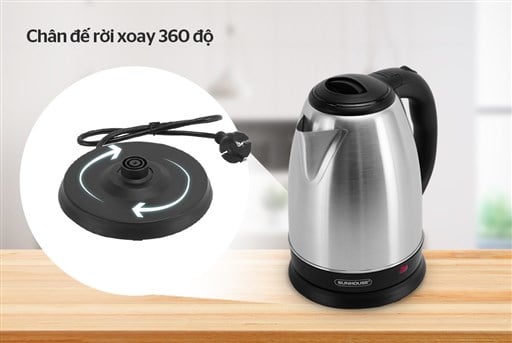 Ấm siêu tốc inox 1.8 l Sunhouse SHD1182 – ảnh 5