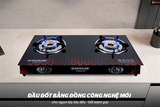 Bếp gas dương kính 2 lò Sunhouse SHB201MT – ảnh 8