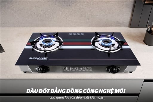 Bếp gas dương kính 2 lò Sunhouse SHB202MT – ảnh 8