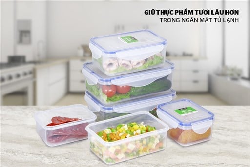 Bộ 6 hộp bảo quản thực phẩm ngăn mát biozone basic KB-CO6P01 – ảnh 6