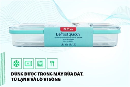 Hộp bảo quản thực phẩm ngăn đông biozone 1200ML KB-FR1200S – ảnh 6