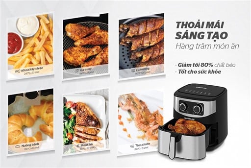 Nồi chiên không dầu 9L Sunhouse SHD4035 – ảnh 6