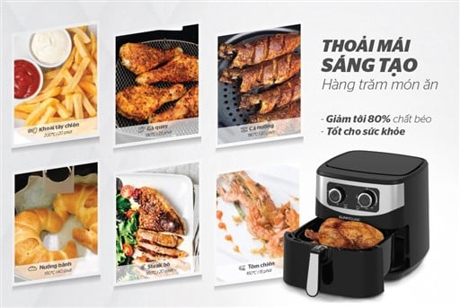 Nồi chiên không dầu 6L Sunhouse SHD4062 – ảnh 6
