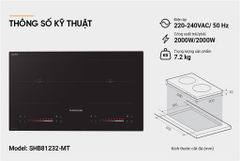 Bếp đôi điện từ Sunhouse SHB81232-MT ảnh 6