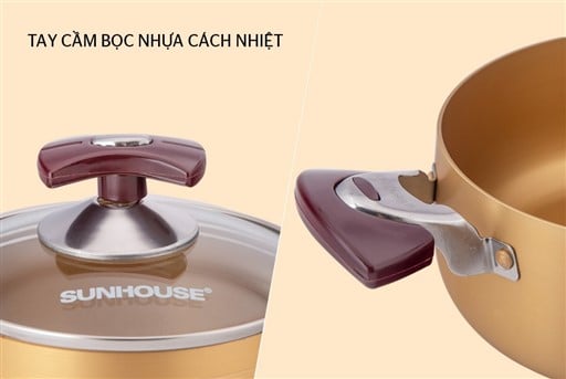 Bộ nồi anod Sunhouse SH6634 – ảnh 6