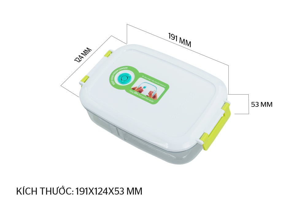 Hộp bảo quản thực phẩm thông minh biozone 650ML KB-SM650S2 – ảnh 8