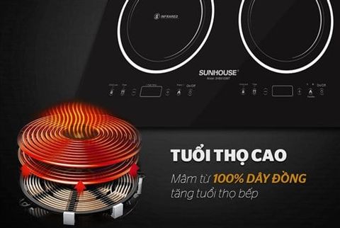 Lắp đặt Bếp từ hồng ngoại Sunhouse SHB9103MT – ảnh 7