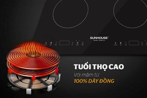 BẾP đôi ĐIỆN từ SUNHOUSE SHB9101 – ảnh 6