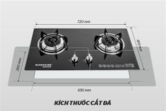 Bếp gas âm kính Sunhouse Mama MMB6632 ảnh 7