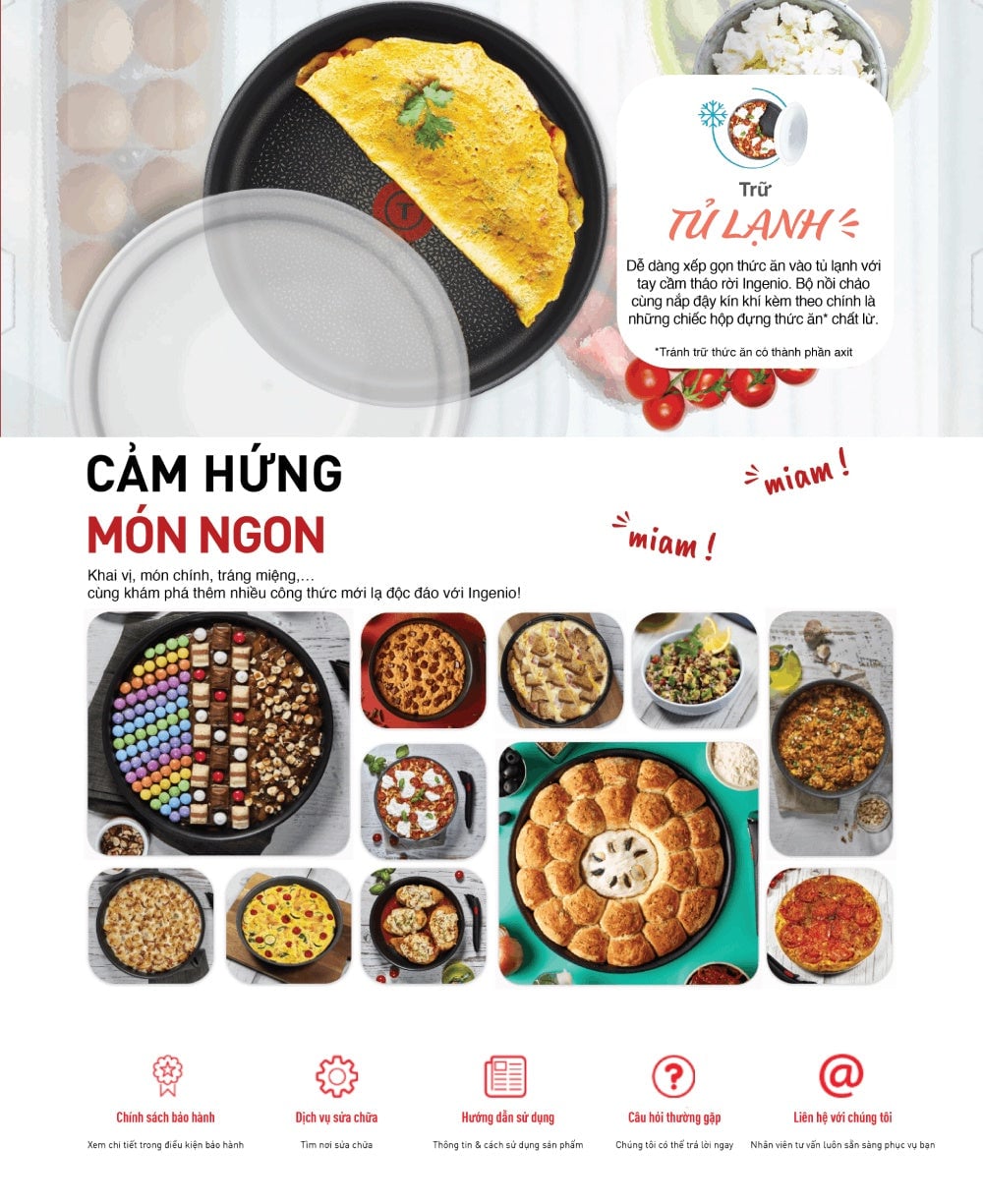 Bộ nồi chảo cán rời 5 món Tefal Ingenio Resource L6759522 – ảnh 6