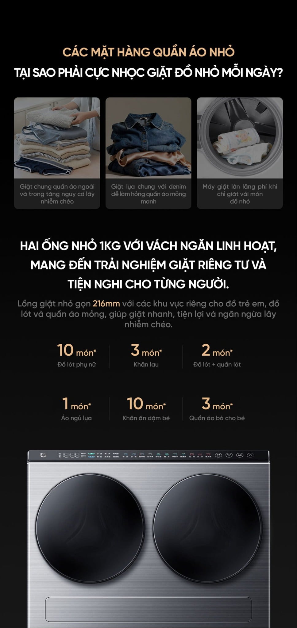 Máy giặt sấy Xiaomi Mijia MJ202 Pro 2026, giặt 14kg, sấy 10kg, ba – ảnh 7