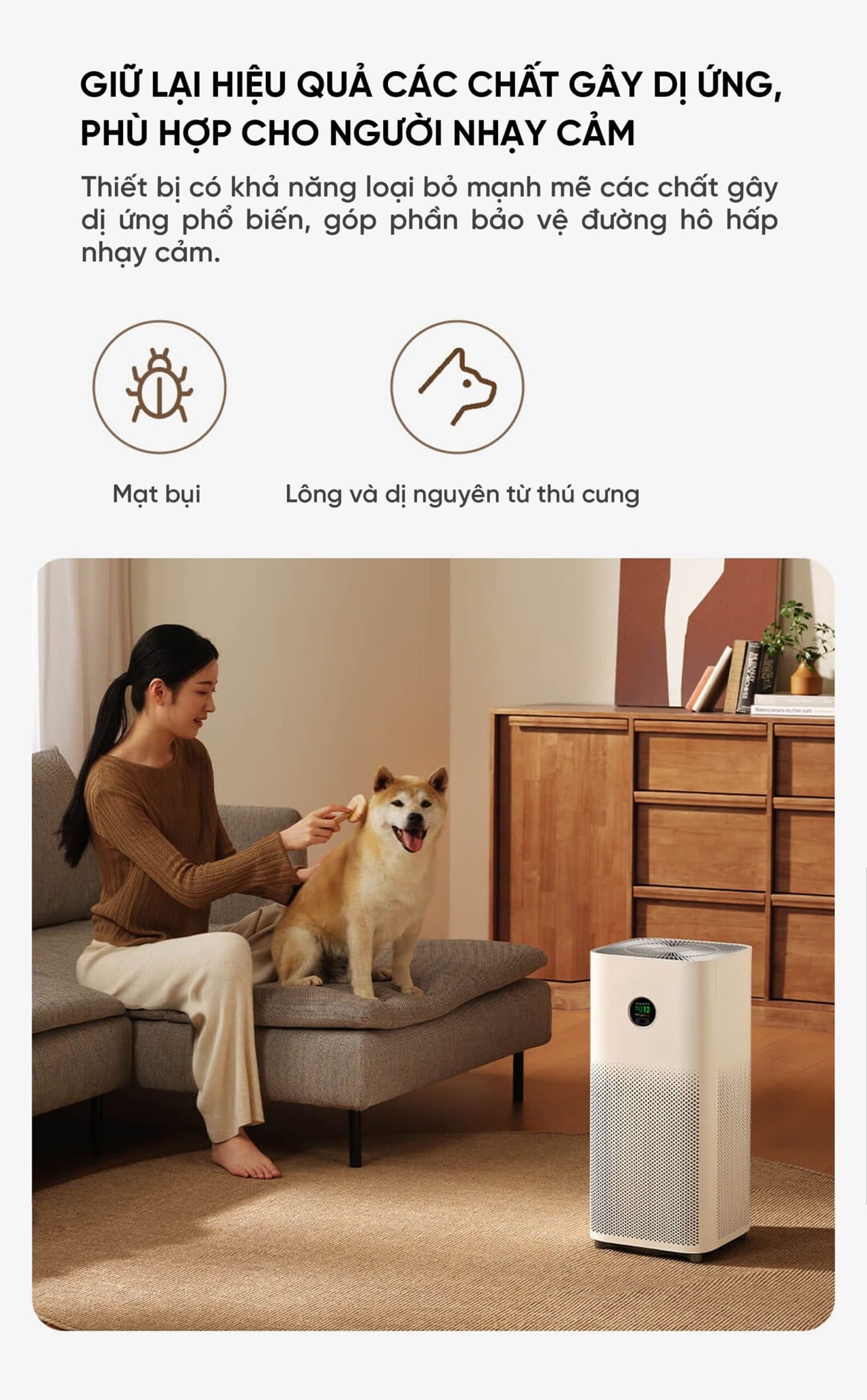 Máy lọc không khí Xiaomi Mijia 5 máy lọc không khí diện tích 50m² – ảnh 7