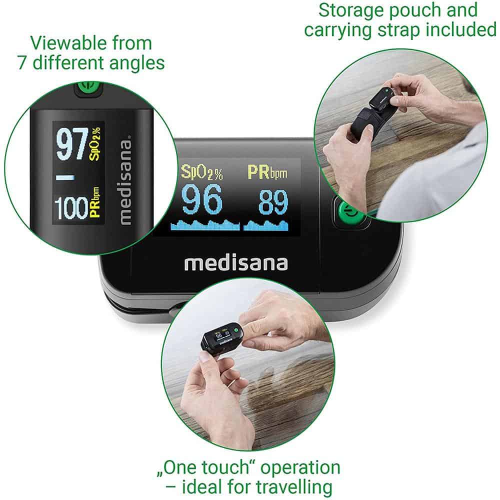 Máy Đo Oxi Xung Medisana PM 100 Màu Đen 79455 – ảnh 5